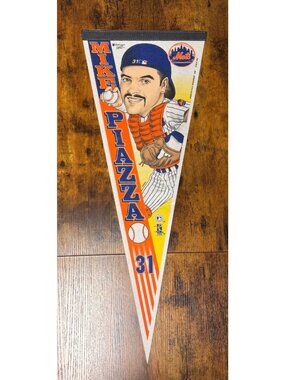 Vintage 1999 MLB New York Mets Mike Piazza #31 pennant